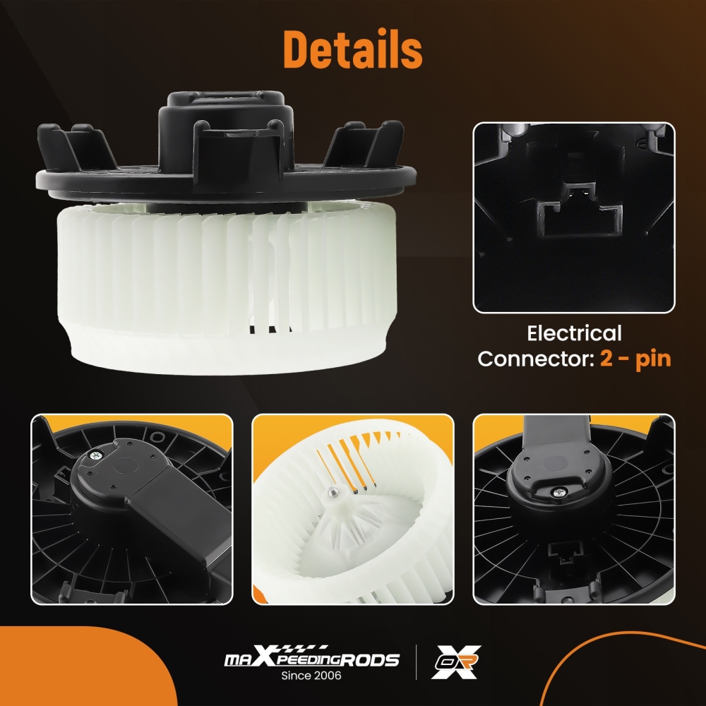 A/C Blower Motor with Fan compatible for Honda Civic compatible for Jeep Wrangler 2006-2011 700194