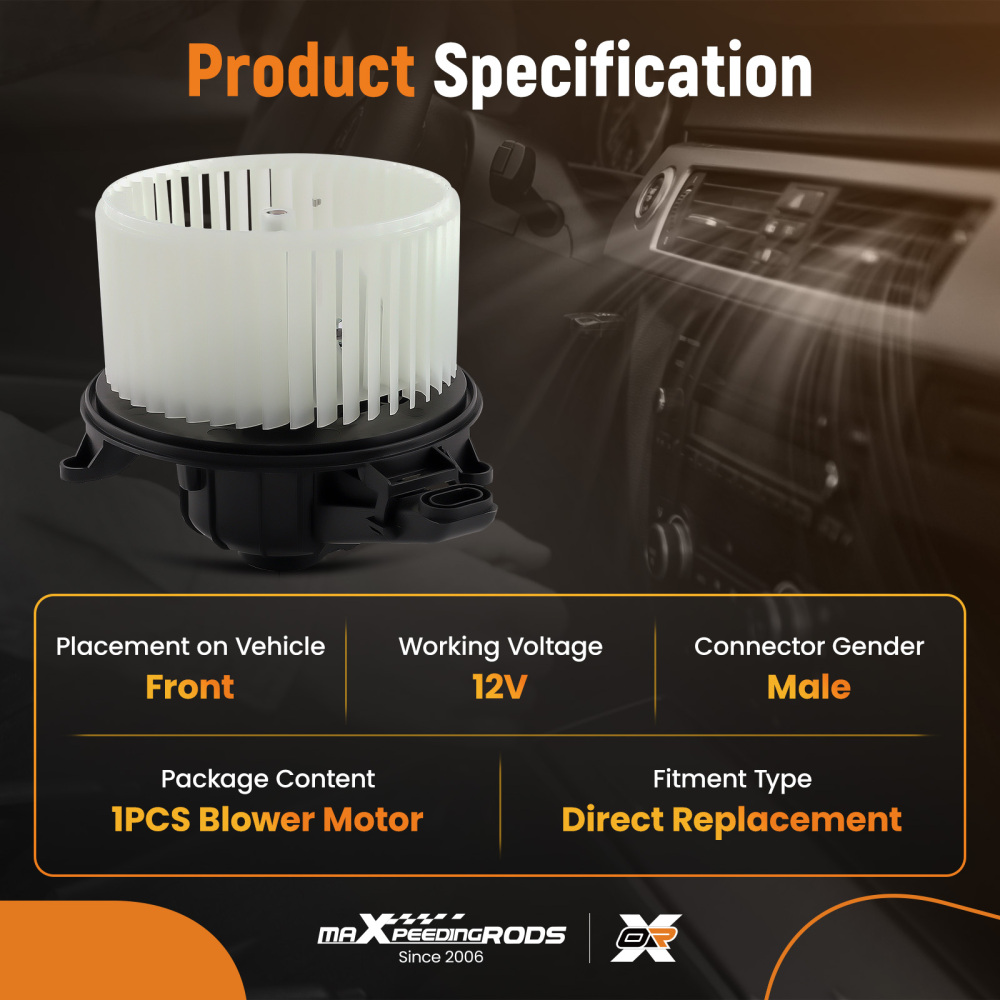 Heater Blower Motor with Fan compatible for Ford F150/Compatible for Expedition compatible for Lincoln Navigator