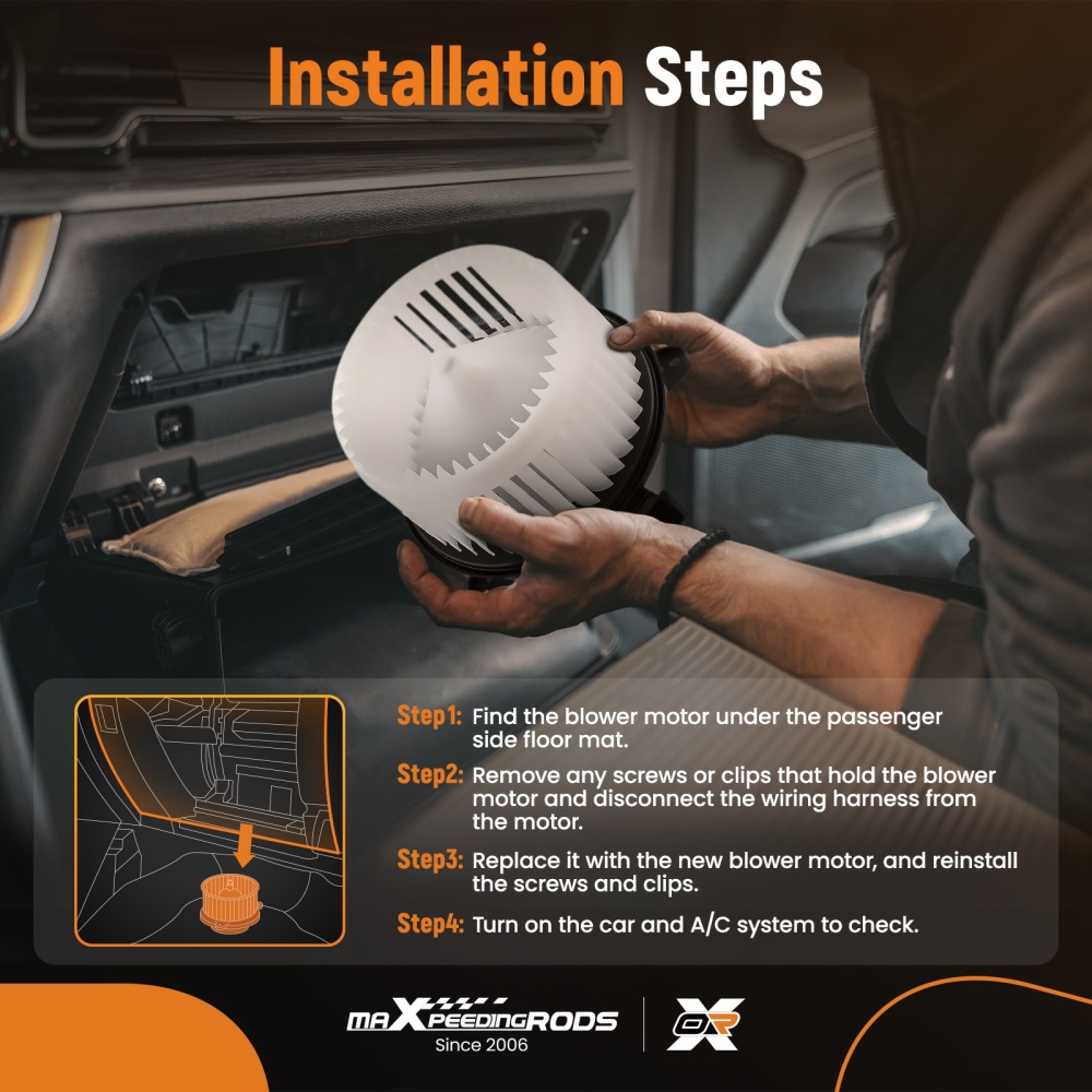 HVAC Blower Motor Fan compatible for Ford Fusion compatible for Lincoln MKZ compatible for Mercury Milan 700270