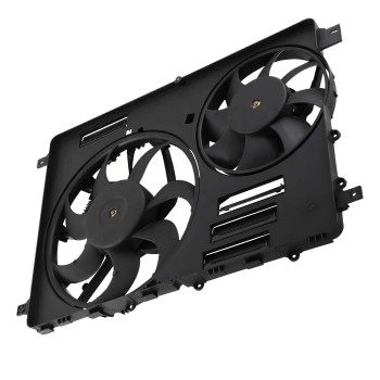 Radiator Cooling Fan Assembly compatible for Land Rover Discovery Sport LR2 Evoque 2012-16