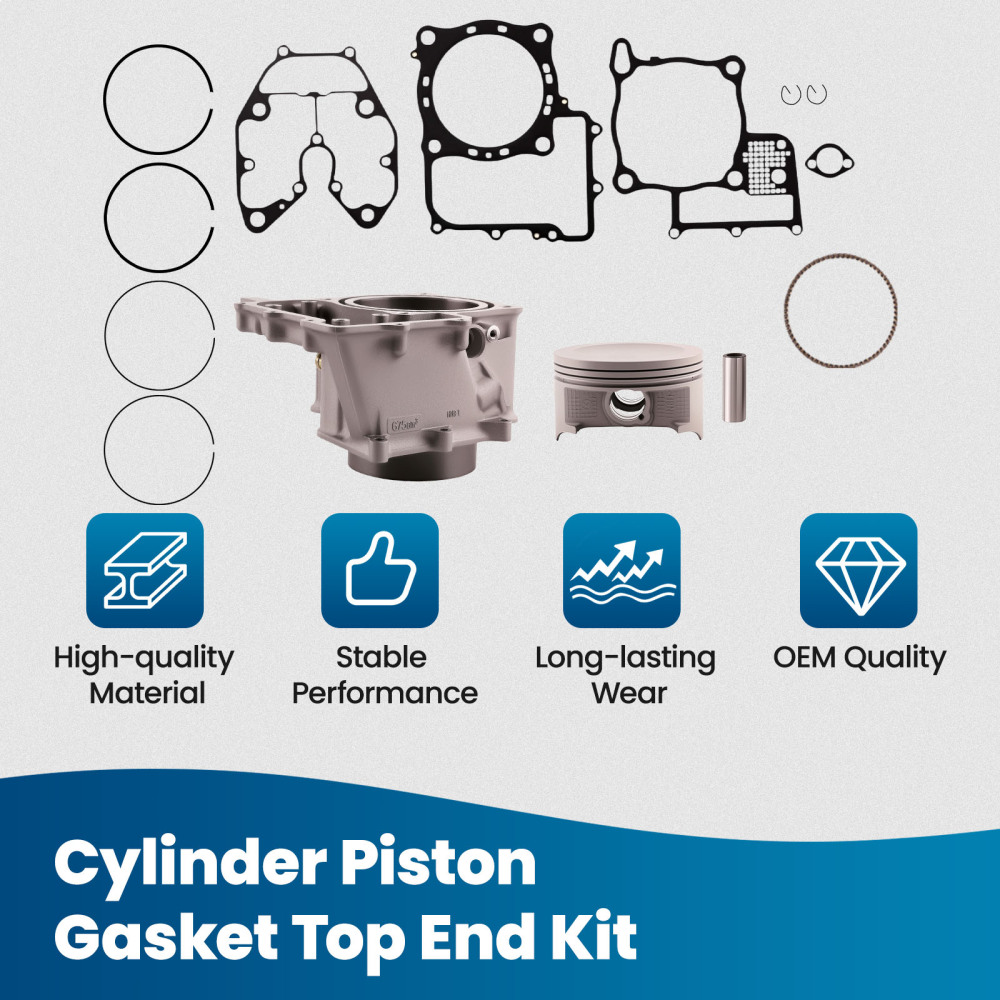 Cylinder Piston Gasket Top End Kit compatible for Honda Pioneer 700 SXS700 M2 M4 2014-2021