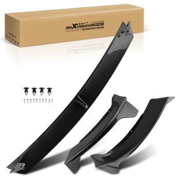 3pcs Front Bumper Lip Spoiler Splitter compatible for Tesla Model Y 2020-2024 w/ Screws