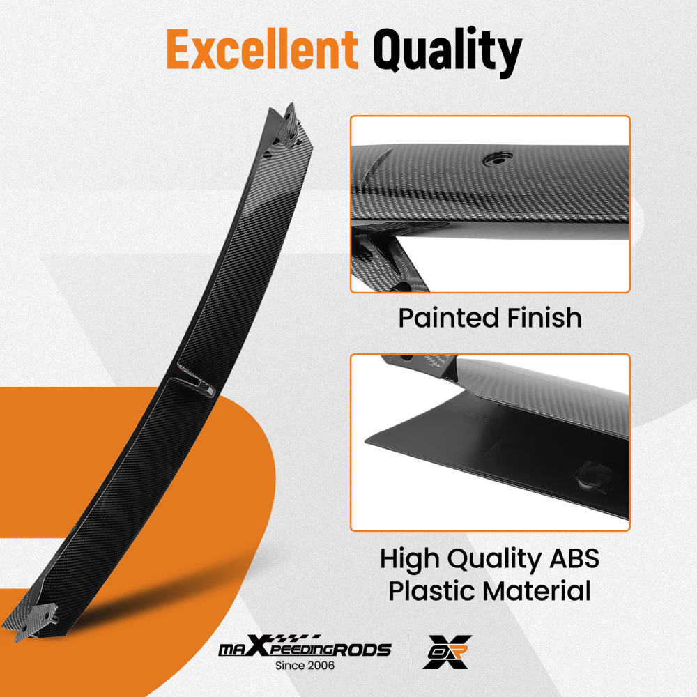 3pcs Front Bumper Lip Spoiler Splitter compatible for Tesla Model Y 2020-2024 w/ Screws