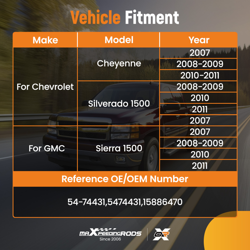 Power Brake Booster compatible for Chevrolet Silverado GMC Sierra1500 2007 54-74431