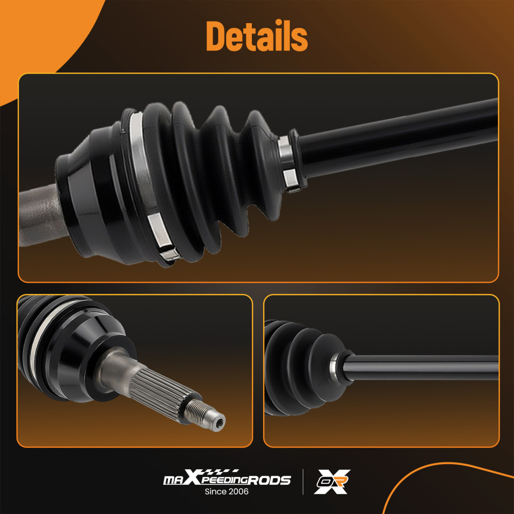 Rear Left /Right Complete CV Joint Axle compatible for Polaris Ranger 1000 Crew 570 1332947
