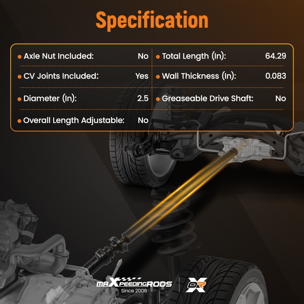 Rear Driveshaft Prop Shaft Assembly compatible for Ford Explorer Sport Trac 2007-2010 4WD