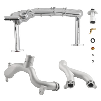 Upgraded Aluminum Coolant Water Pipe Kit compatible for Land Rover Range Rover 3.0 SC 14-19