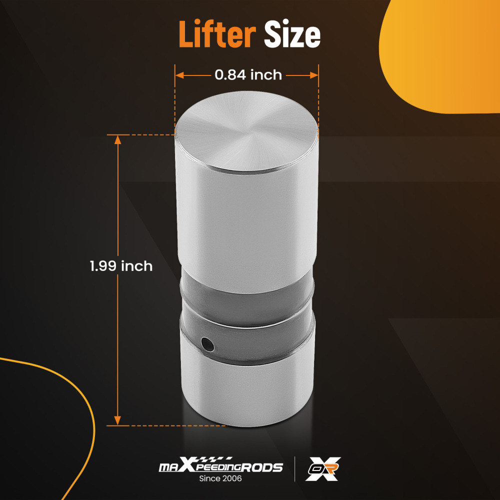 Compatible for SBC BBC compatible for Chevy 283 305 327 350 454 Hydraulic Flat Tappet Lifters 16pcs