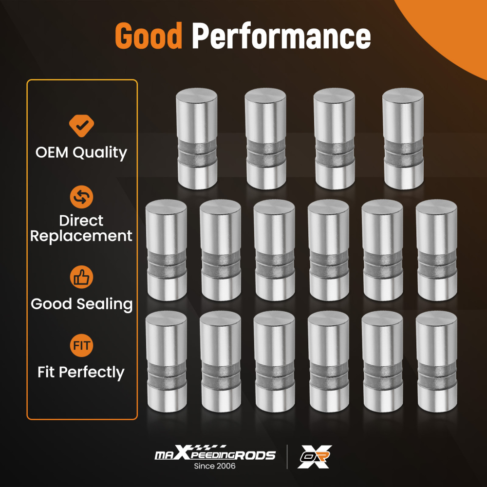 Compatible for SBC BBC compatible for Chevy 283 305 327 350 454 Hydraulic Flat Tappet Lifters 16pcs