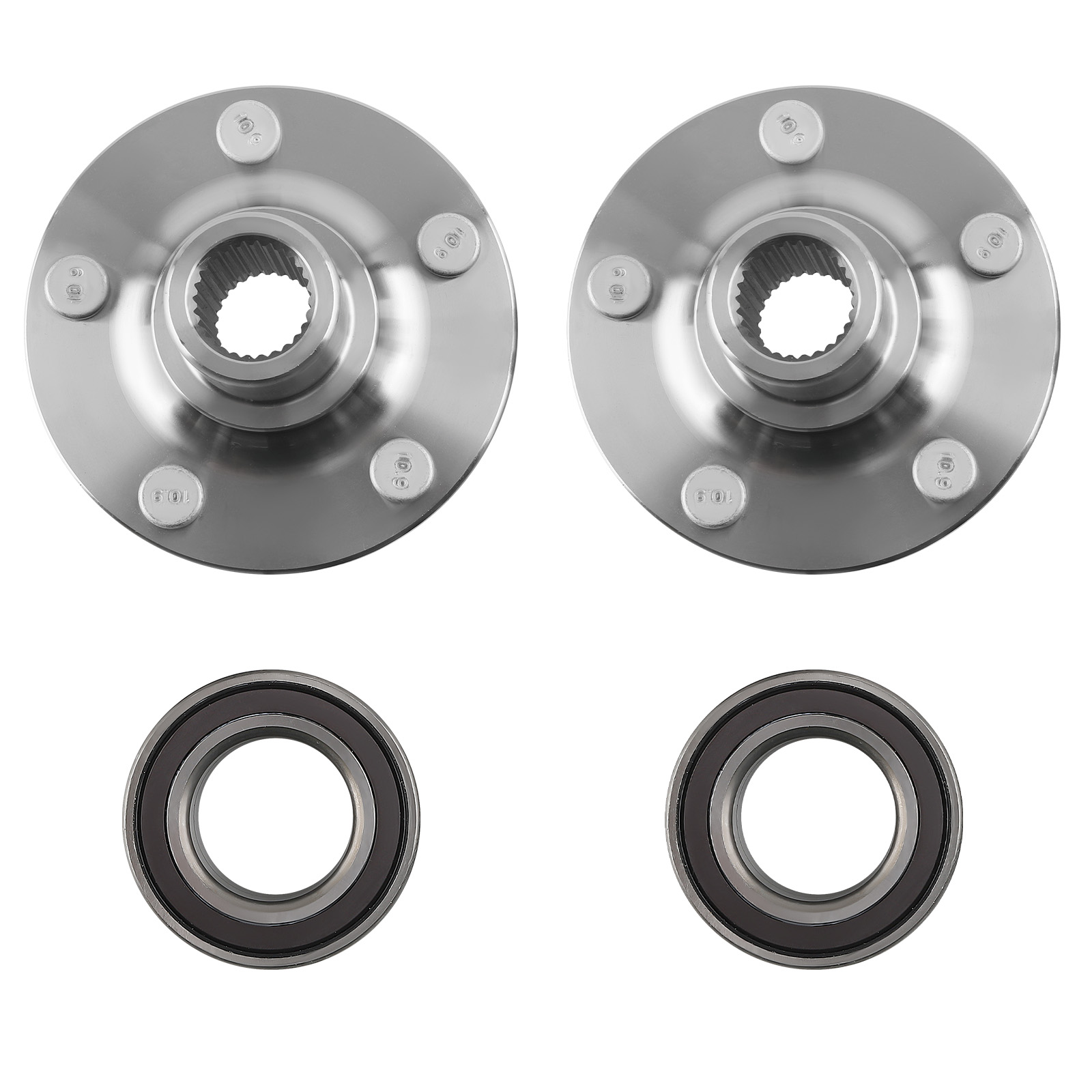 2 Front Wheel Hub Bearing Kit compatible for Ford Escape 2015-19 compatible for Lincoln MKC 2013-19