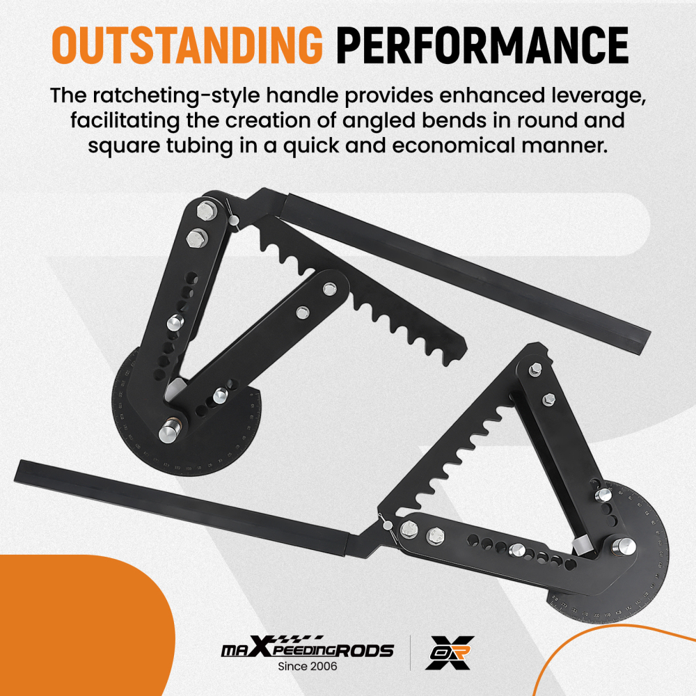 Steel Ratcheting Manual Pipe and Tube Bender Bends up to 2 diameter tubing