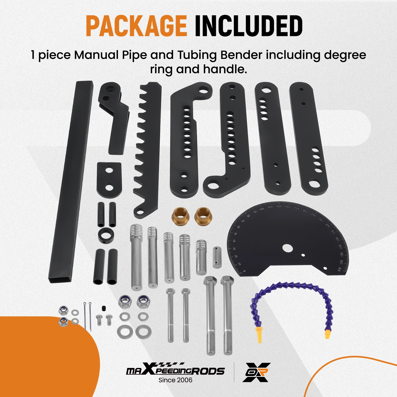 Steel Ratcheting Manual Pipe and Tube Bender Bends up to 2 diameter  tubing-Maxpeedingrods