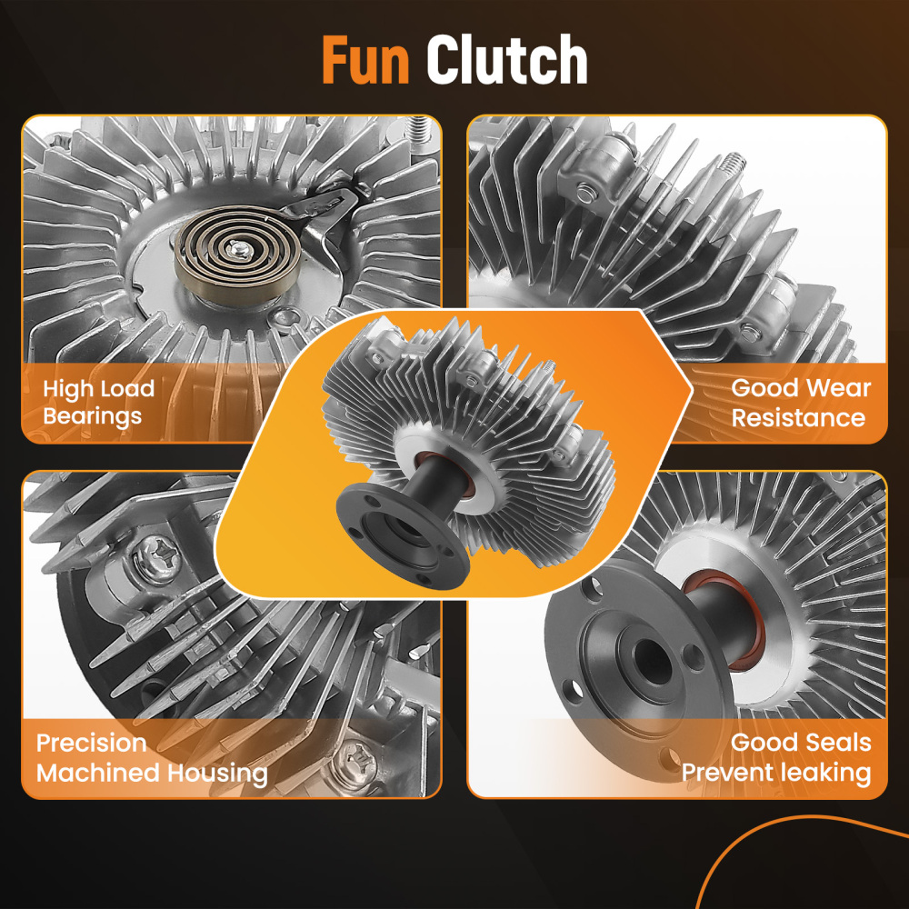 Radiator Cooling Fan Clutch compatible for Toyota 4Runner 10-2020 FJ Cruiser compatible for Tacoma Tundra