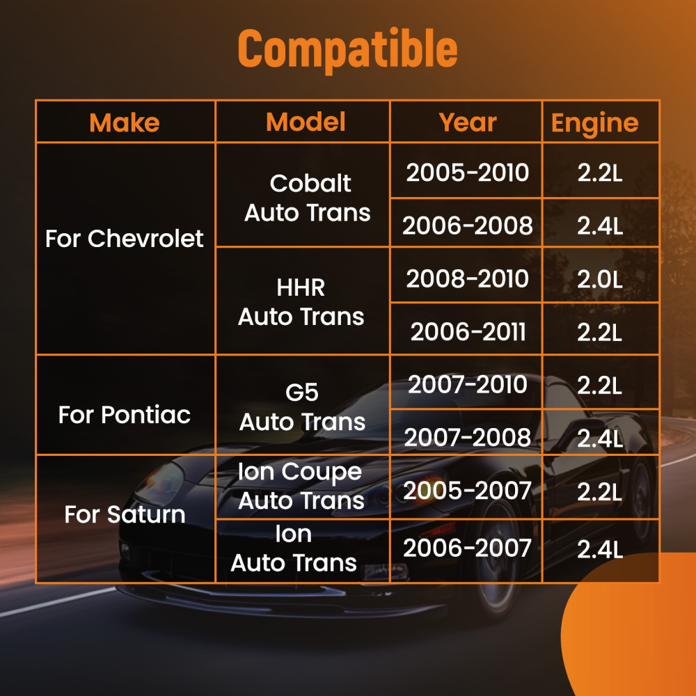 4pcs MotorTrans Mount compatible for Chevrolet Cobalt 2.2L 2005-2010 2.4L 2006-2008 3109