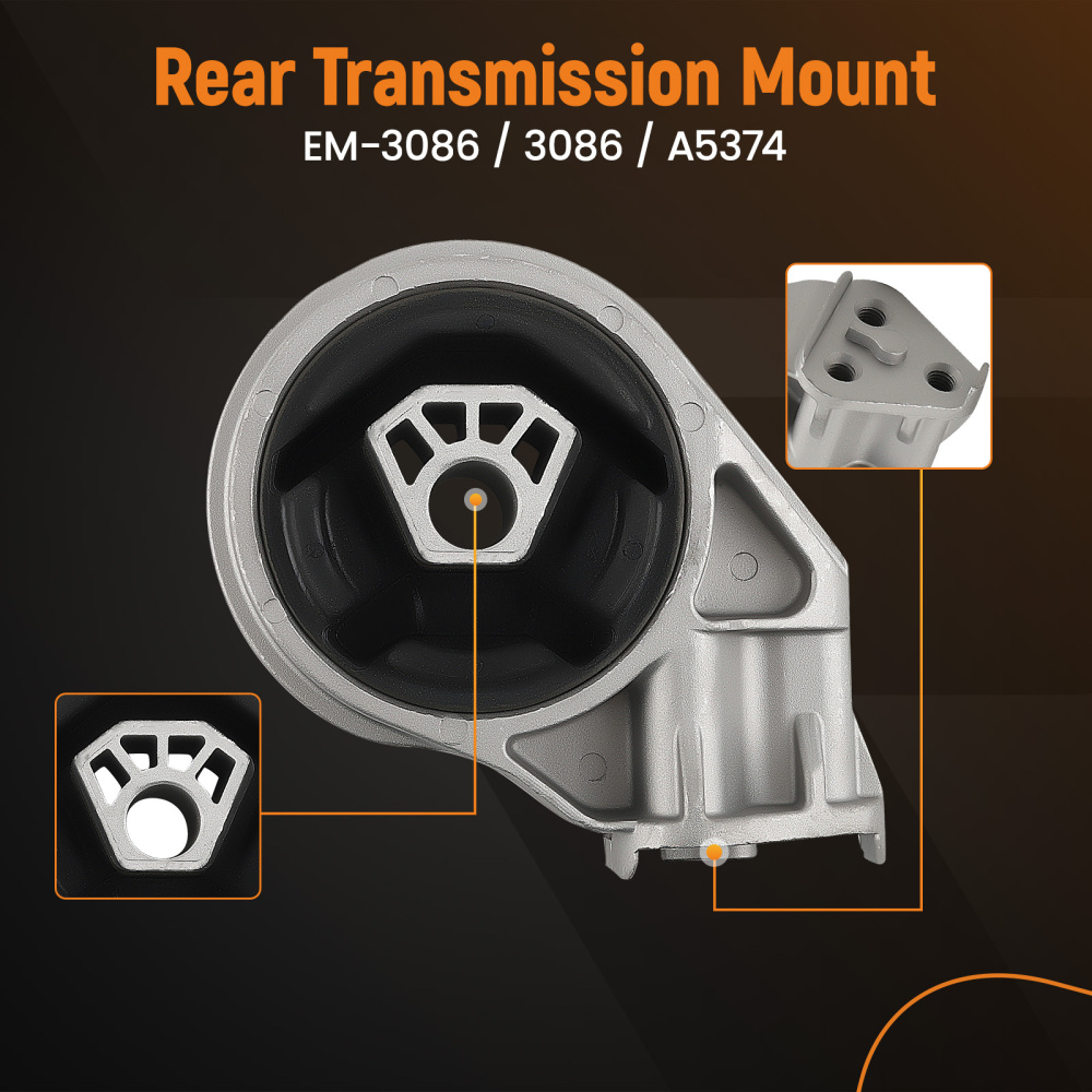 4pcs MotorTrans Mount compatible for Chevrolet Cobalt 2.2L 2005-2010 2.4L 2006-2008 3109