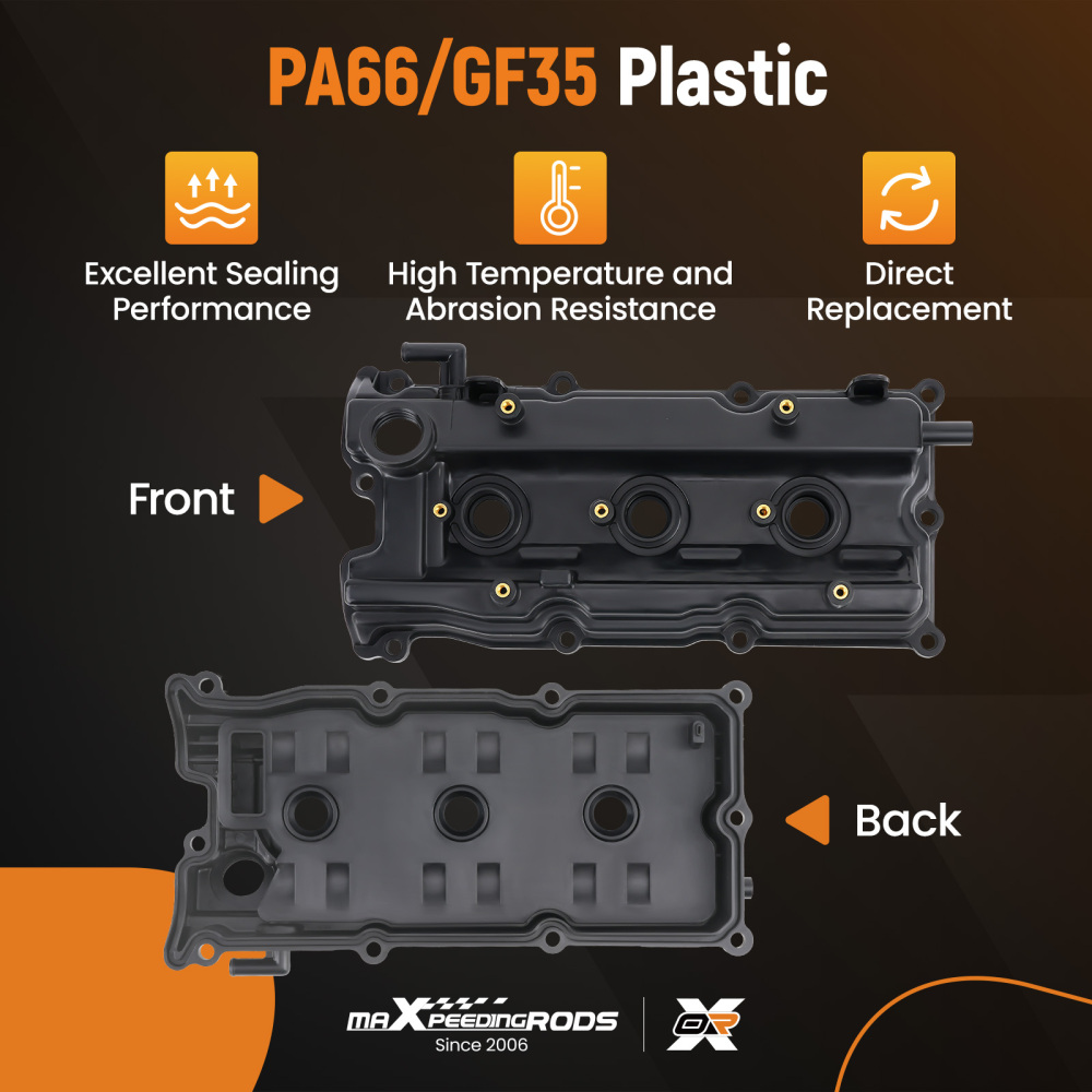 Valve Cover w/Gasket compatible for Nissan Maxima Altima Quest Murano 3.5L V6 VQ35DE 02-09