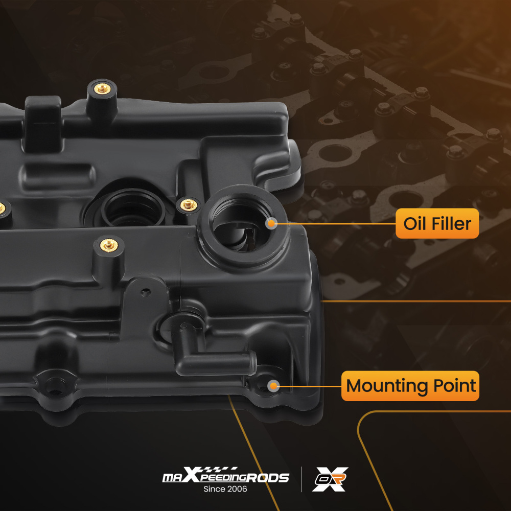 Valve Cover w/Gasket compatible for Nissan Maxima Altima Quest Murano 3.5L V6 VQ35DE 02-09