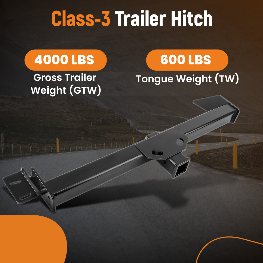Class 3 Trailer Hitch Rear Tow 2in Receiver compatible for Toyota Rav4 1996-2005 4000lbs