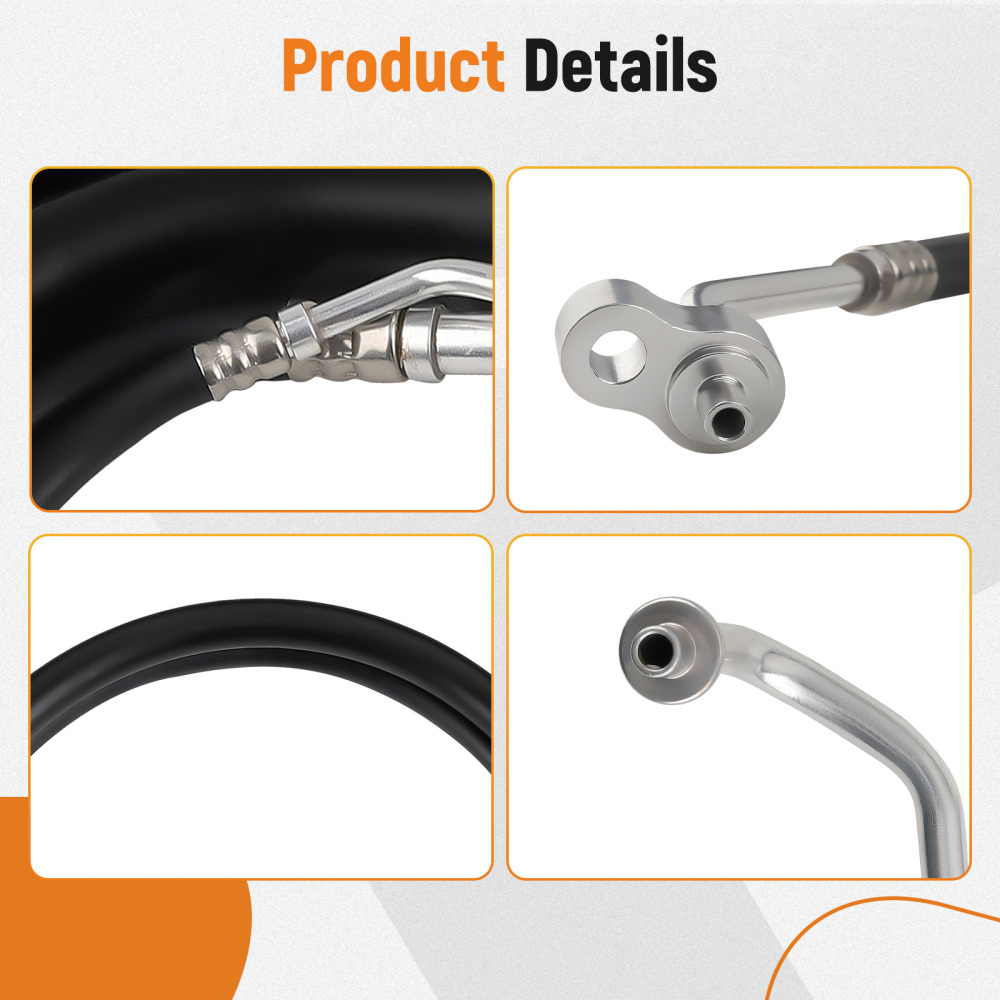 Rear compatible for AC Air Conditioning Line Set AT34653 compatible for Acadia Traverse compatible for Enclave 2007-2017