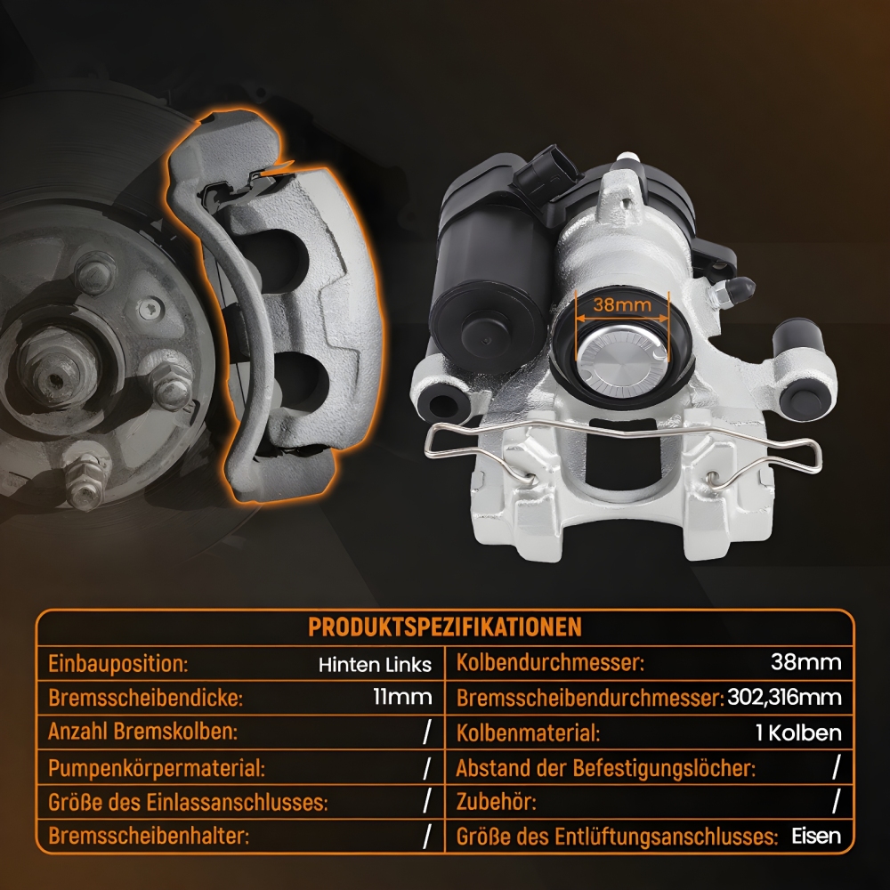 1 Pinza freno Posteriore Sx Sinistro compatibile per Ford Mondeo V 2023 2.0 TDCi 4x4 2268043