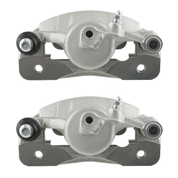 2Pcs Brake Caliper w/ Bracket Front Sides compatible for Honda CRX Base 1990-1991 19B1379