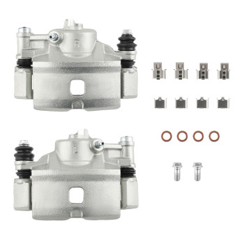 2Pcs Brake Caliper w/ Bracket Front Sides compatible for Honda CRX Base 1990-1991 19B1379