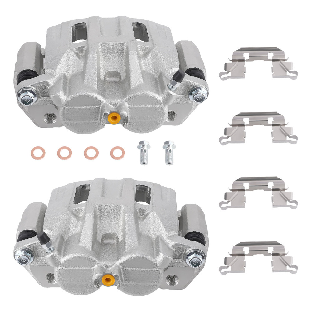2x Brake Caliper w/ Bracket compatible for Honda Accord Crosstour 2010 - 2011 19-B2958