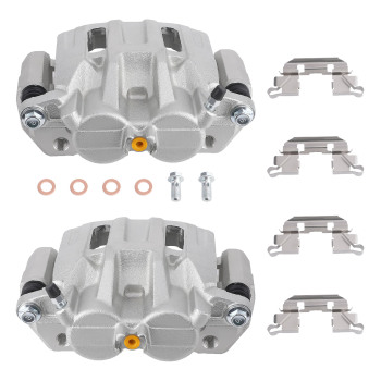 2x Brake Caliper w/ Bracket compatible for Honda Accord Crosstour 2010 - 2011 19-B2958