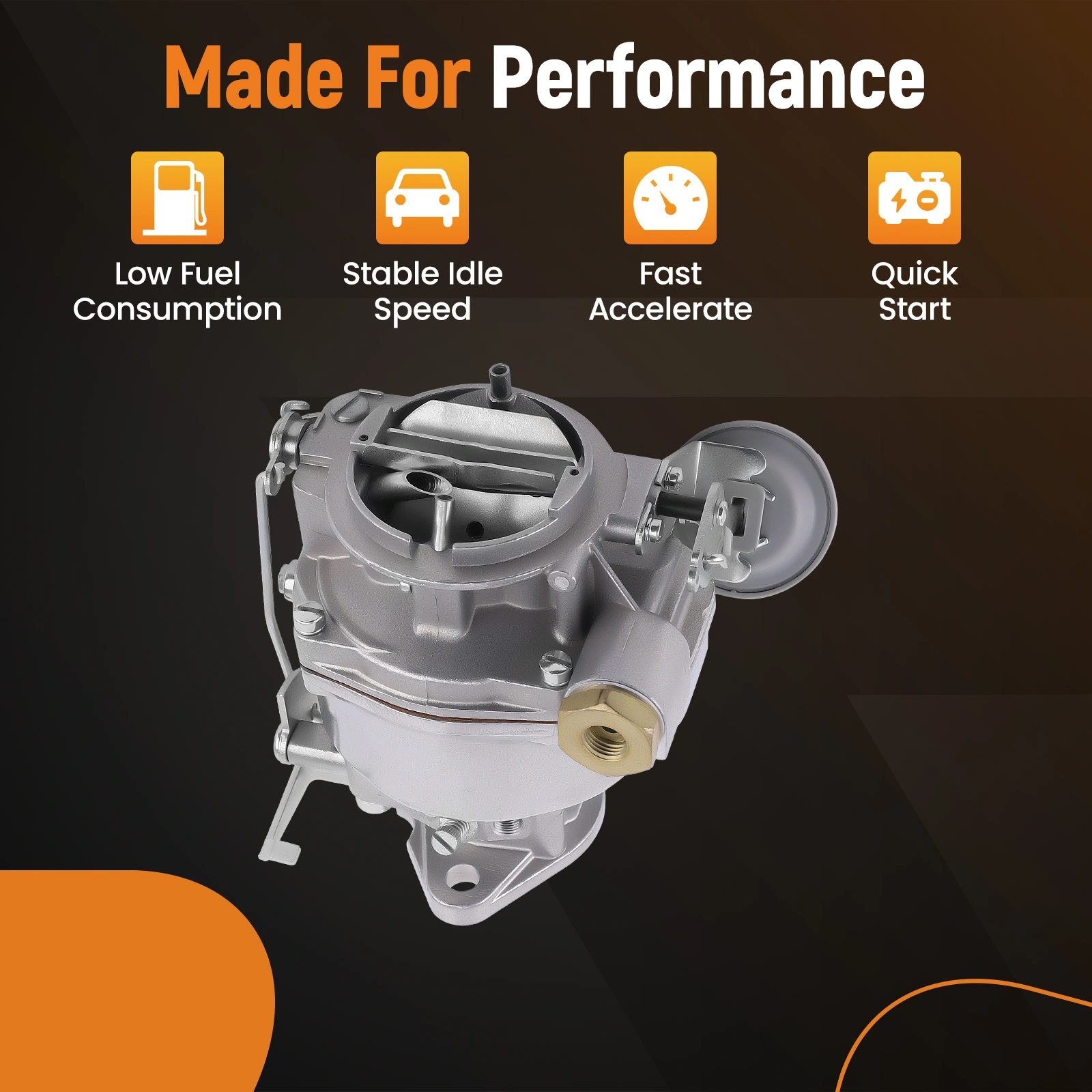 1 Barrel Carburetor compatible for Chevy GMC Pickup 194 230 250 