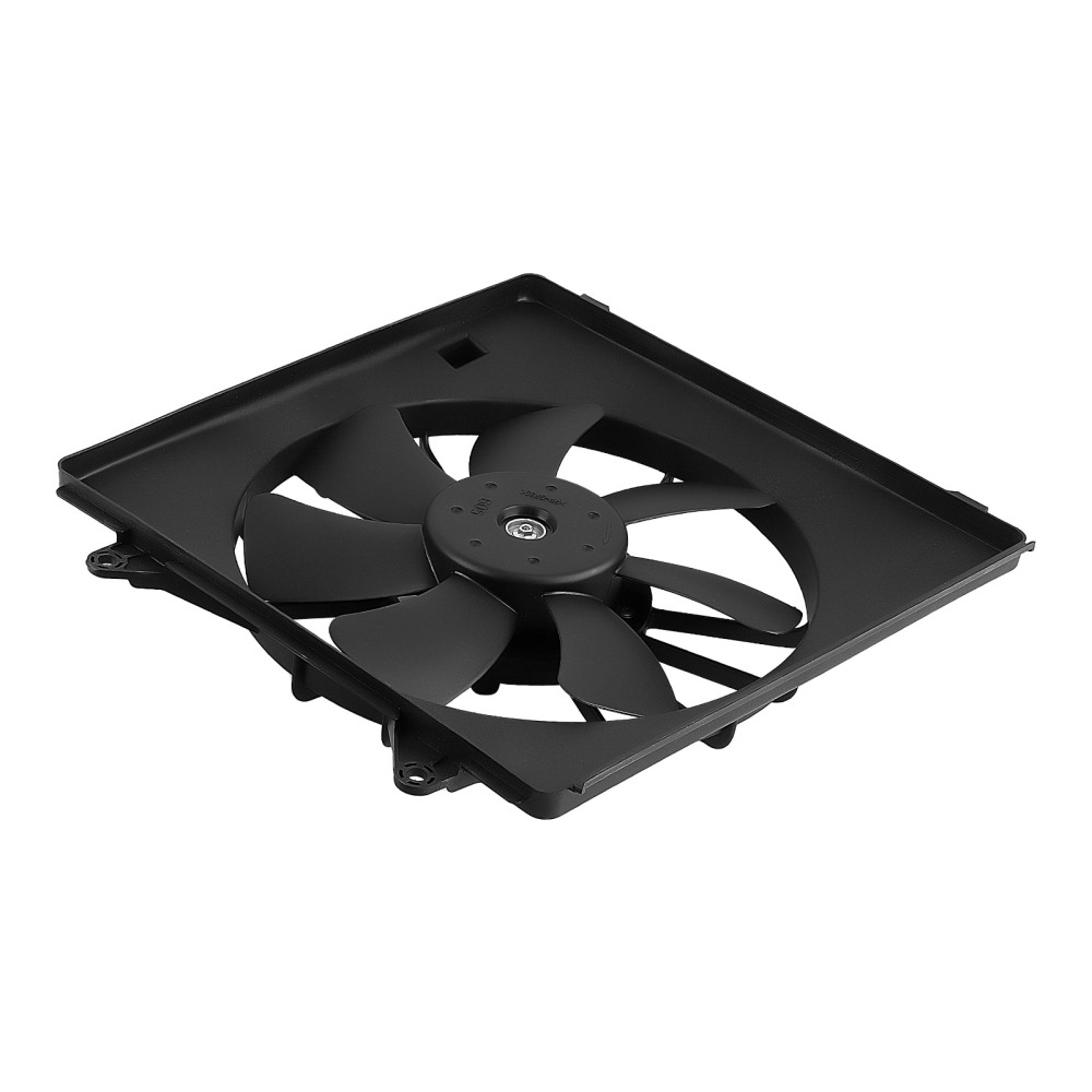 2Pcs Radiator Cooling Fan Set w/ Blade MotorShroud compatible for Honda Accord 2013-2017