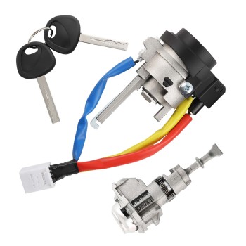 Ignition Lock Cylinder Switch + 2 Keys compatible for Kia Rio 2013-17 Optima 2011-2015