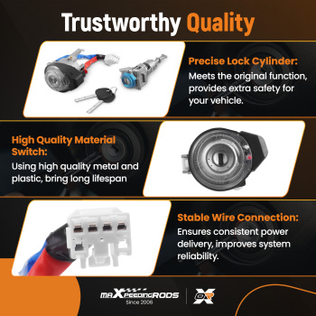 Ignition Lock Cylinder Switch W/ Keys compatible for KIA OPTIMA 2011-2015 RIO 2013-2017