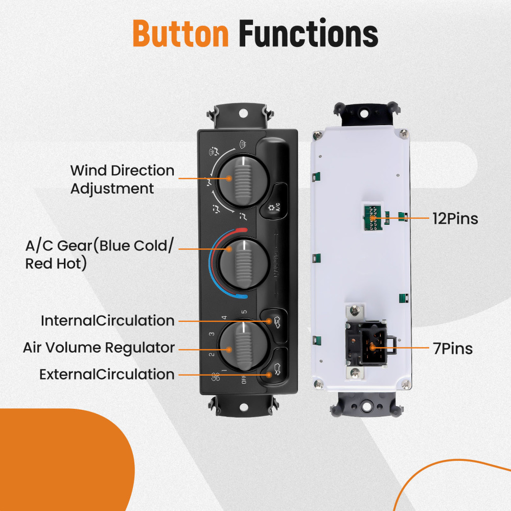 HVAC Climate Control Module compatible for Chevy Silverado GMC Sierra 1500 2500 599-266