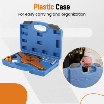 Vibration Damper Holding Tool Crankshaft Pulley Removal Set compatible for Audi VW EA888