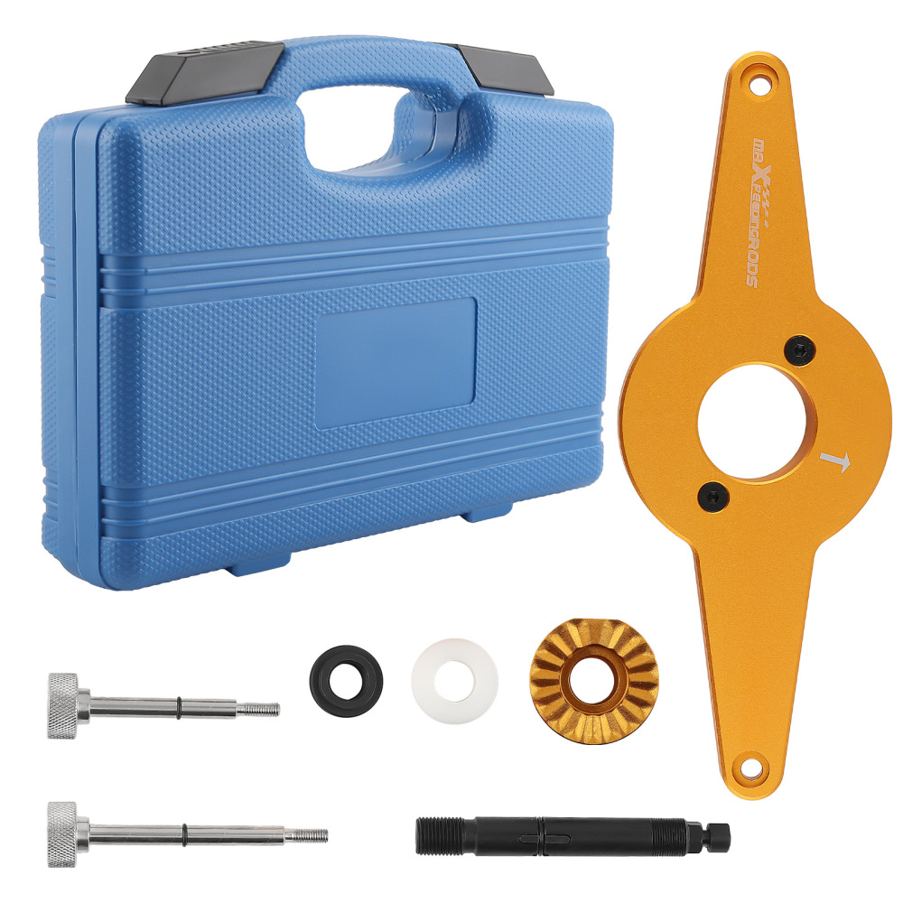 Vibration Damper Holding Tool Crankshaft Pulley Removal Set compatible for Audi VW EA888