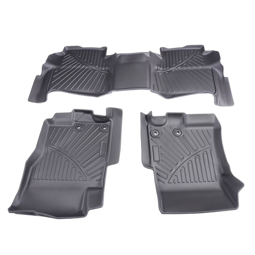 TPE Floor Mat Liners compatible for Nissan Frontier Crew Cab 22-2024 All Weather Waterproof