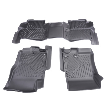 TPE Floor Mat Liners compatible for Nissan Frontier Crew Cab 22-2024 All Weather Waterproof