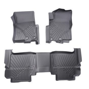 TPE Floor Mat Liners compatible for Nissan Frontier Crew Cab 22-2024 All Weather Waterproof