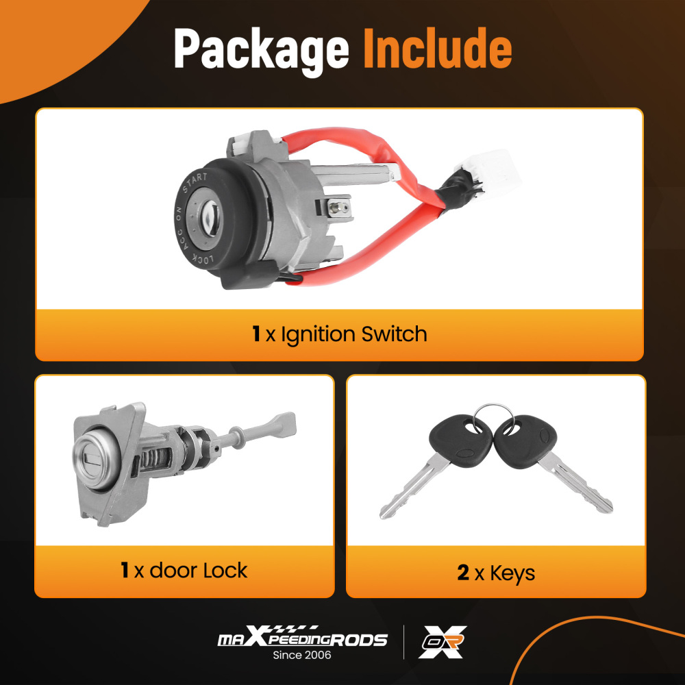 IgnitionFront Left Door Lock Cylinder SAME KEY compatible for Hyundai Elantra 2011-15