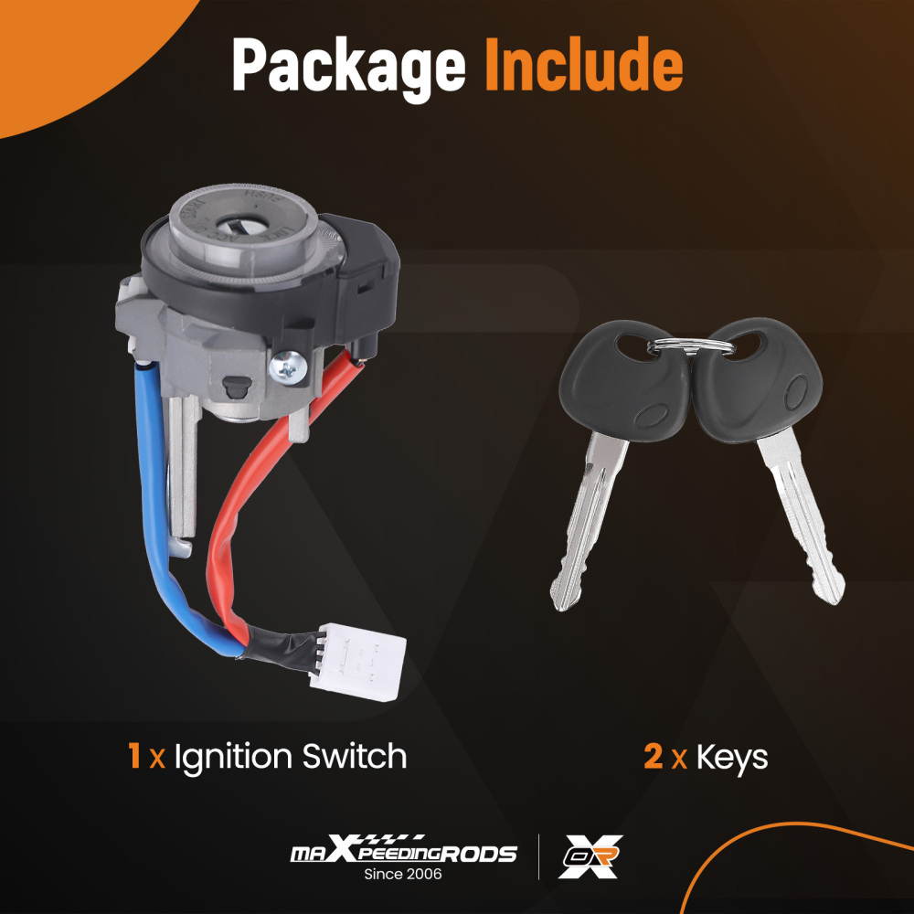 IGNITION LOCK CYLINDER SWITCH 2 KEYS NEW 819003XF00 compatible for HYUNDAI ELANTRA 13-16