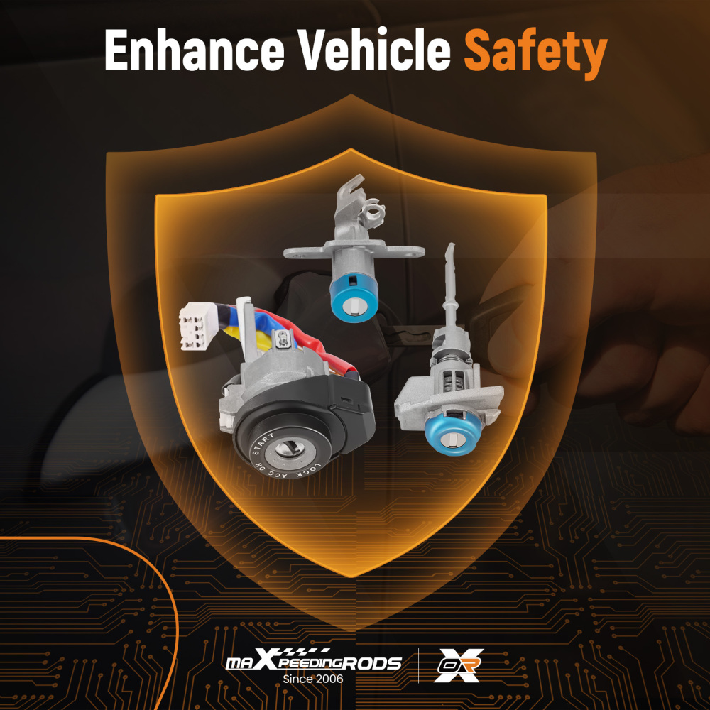 FULL DOOR LOCK IGNITION SWITCH CYLINDER compatible for HYUNDAI SONATA 2015-2019 SAME KEY