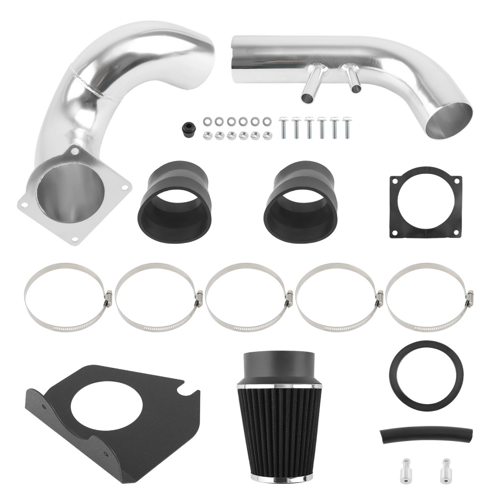 Cold Air Intake System Kit + Air Filter compatible for Ford Mustang GT 4.6L compatible for V8 1996-2004