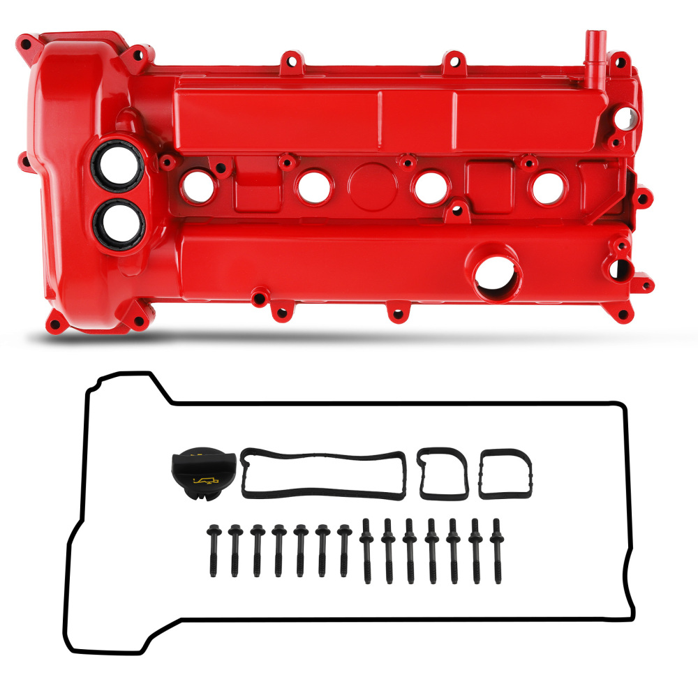 Aluminum Red Valve Cover w/Gasket compatible for Ford Focus 2.0L 2012 2013 2014 CM5Z6582E