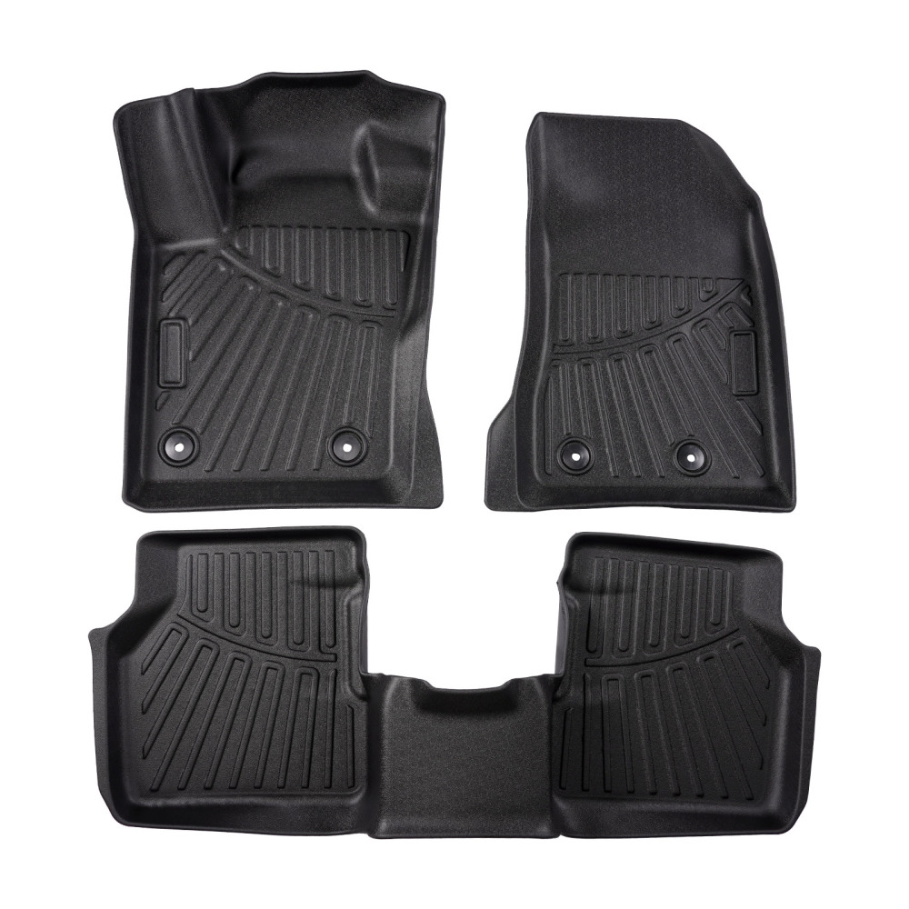 Floor Mats Custom All Weather TPE 1st2nd Row compatible for Jeep Compass 2017 2018-2024