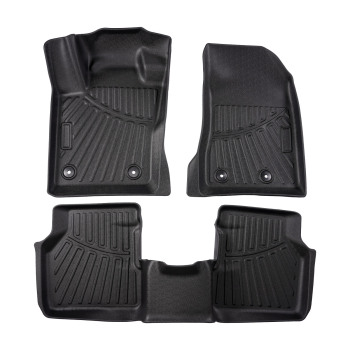 Floor Mats Custom All Weather TPE 1st2nd Row compatible for Jeep Compass 2017 2018-2024