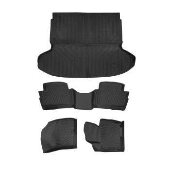 Black TPE Floor Mats and Cargo Liner Kit compatible for Kia Sportage Non-Hybrid 2023-2024