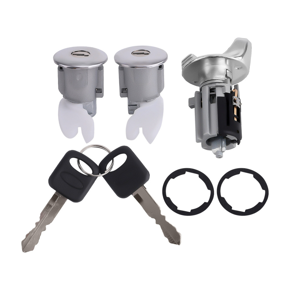 IGNITIONDOOR LOCK CYLINDER SET FOR BRONCO compatible for F-150 F-250 F-350 92-96 KEYED ALIKE