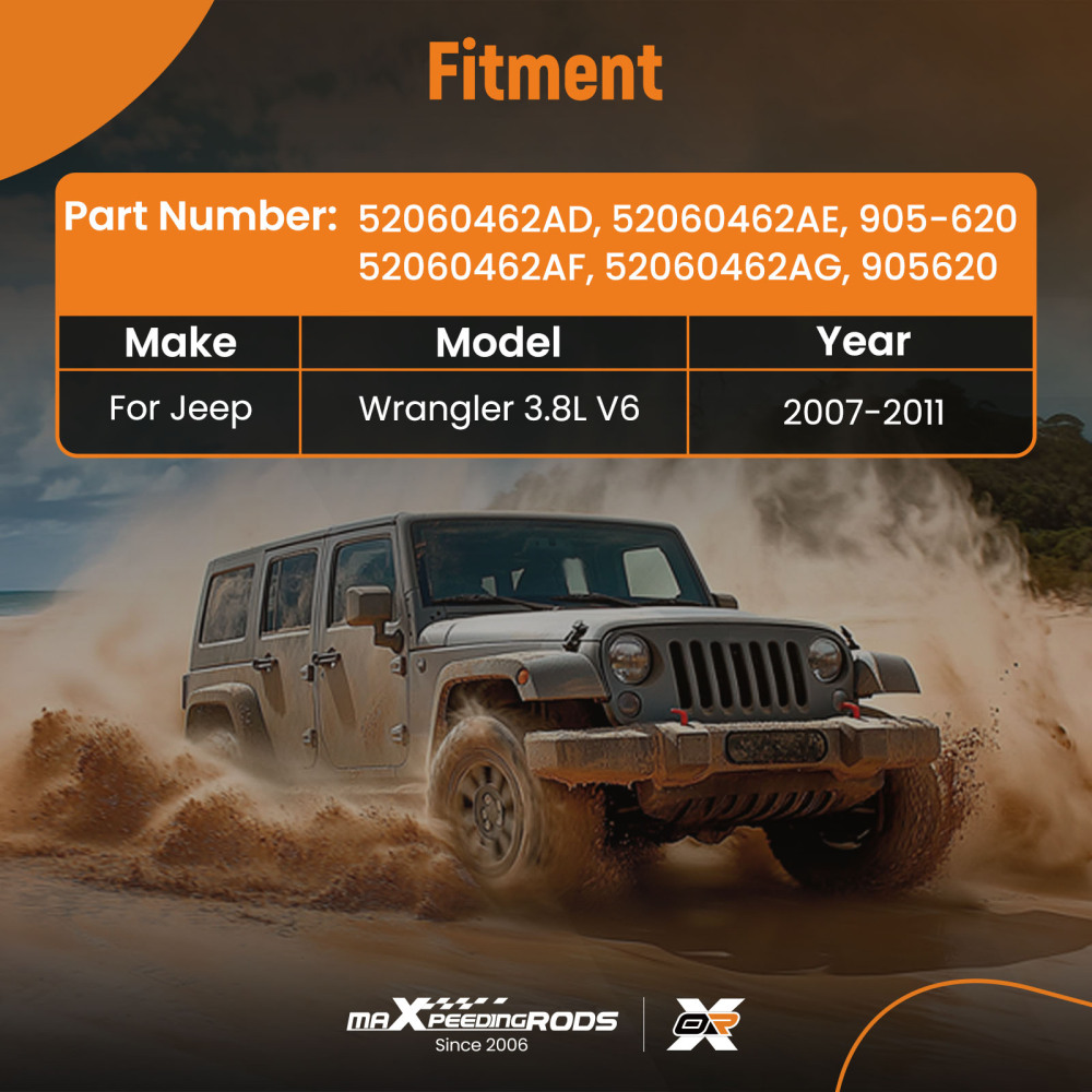 Auto Trans Shifter Cable compatible for Jeep Wrangler 2007-2011 52060462AD 52060462AE New