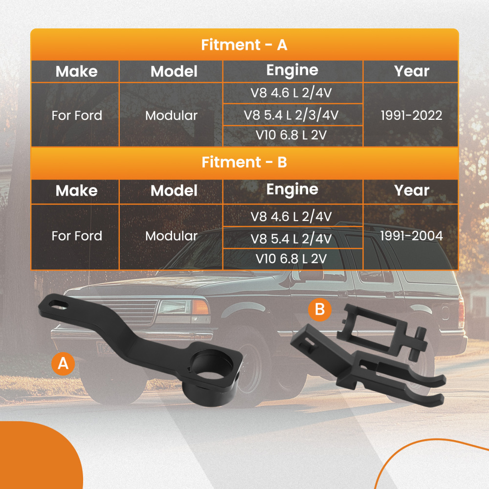 Camshaft Holding Tool Kit with Valve Spring Compressor compatible for Ford Modular compatible for V8 4.6 L