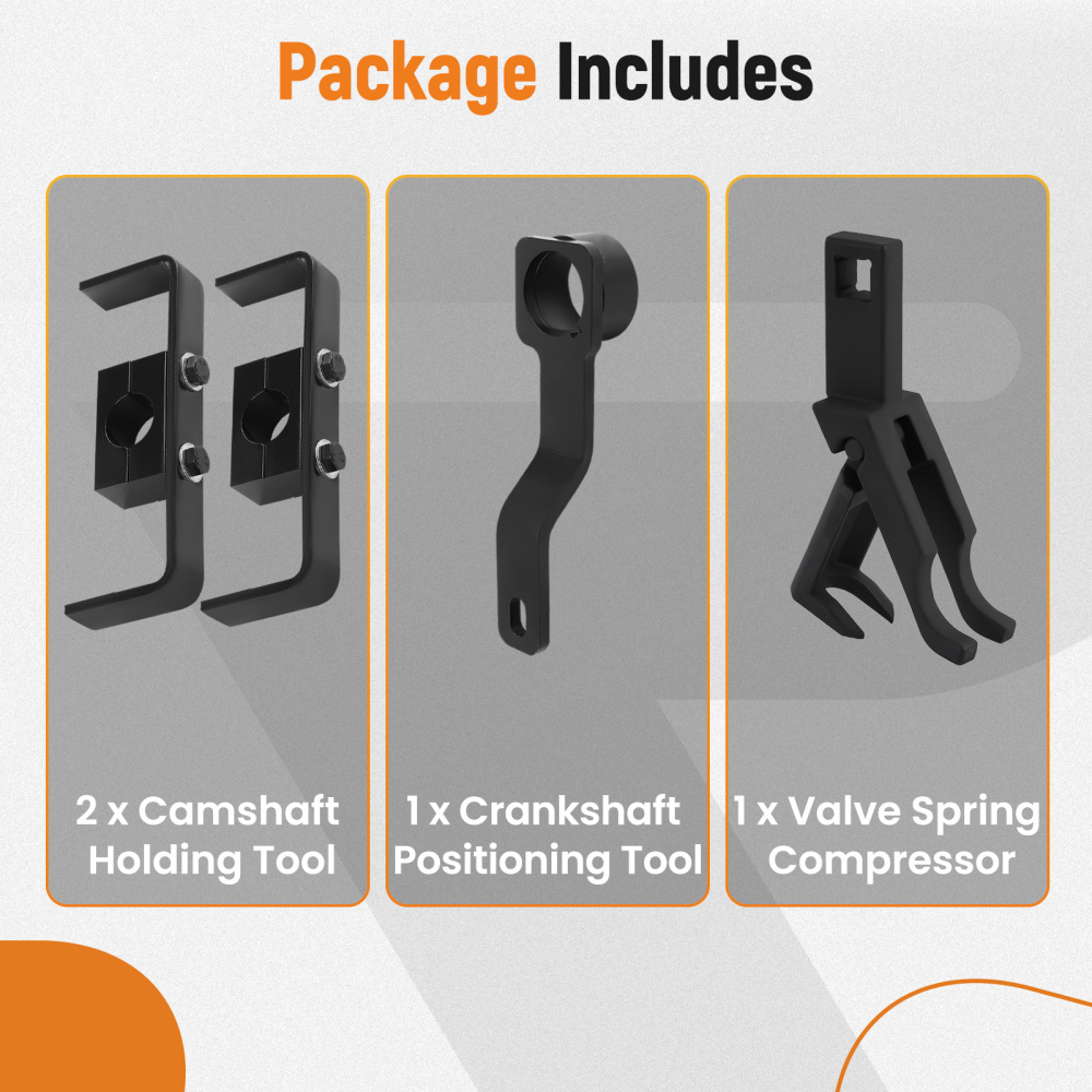 Camshaft Holding Tool Kit with Valve Spring Compressor compatible for Ford Modular compatible for V8 4.6 L